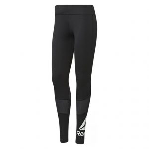 REEBOK WORKOUT BIG LOGO WOMEN'S TIGHT, BLACK